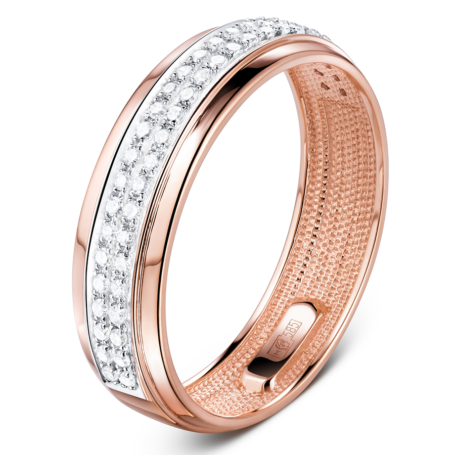 Кольцо, золото, бриллиант, 017-11000